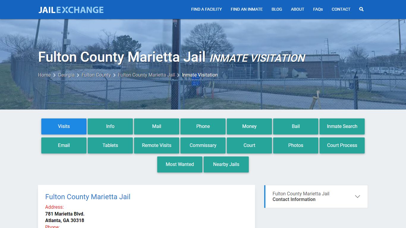 Inmate Visitation - Fulton County Marietta Jail, GA - Jail Exchange